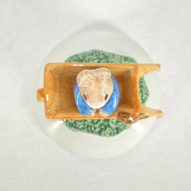 Vintage Beatrix Potter Teleflora Peter Rabbit Easter Egg Cookie Candy Jar For Sale In Phoenix - Image 6 of 10