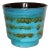 Large Blue Turquoise Flower Pot attributed to Aldo Londi for Bitossi, 1960s For Sale