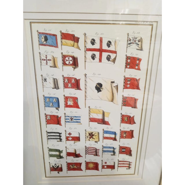 Trowbridge Tessellated Tile Stone Like Framed International Flag Prints Art Work- Set of 4 For Sale In West Palm - Image 6 of 13
