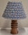 Vintage Table Lamp with Turned Pine Wood Base and Shade by Lamplove, 1970s, in Very Good conditions. Designed 1970 to 1979...
