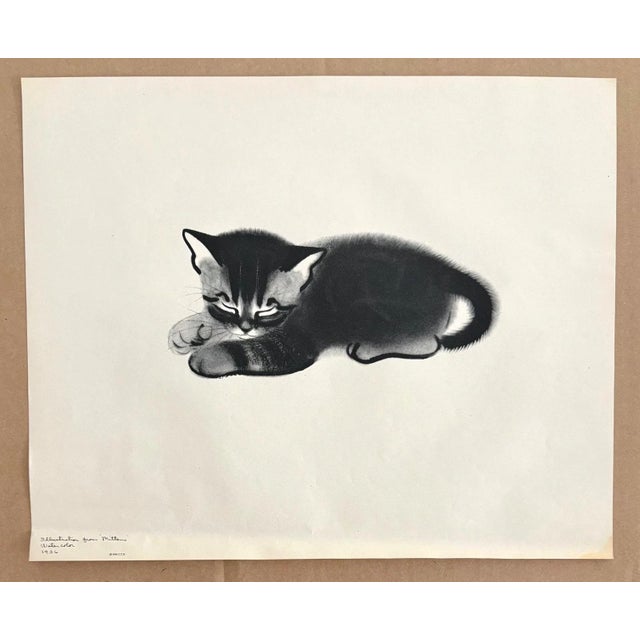 Up for sale is this vintage print from a 1943 collection by acclaimed illustrator Clare Turlay Newberry, one of a...