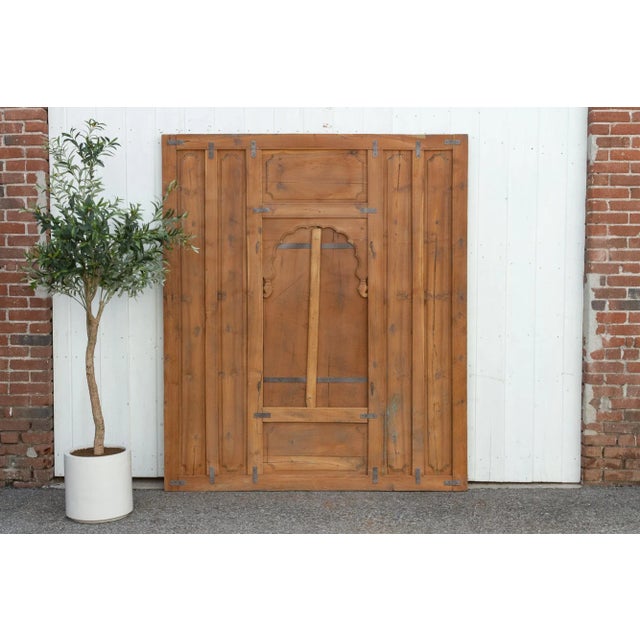 Indian Antique Arched Indian Wall Facade For Sale - Image 3 of 12