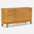 Art Deco sideboard in curly tiger maple and brass, understated piece with elegant flare and beautiful details. Cabinet...
