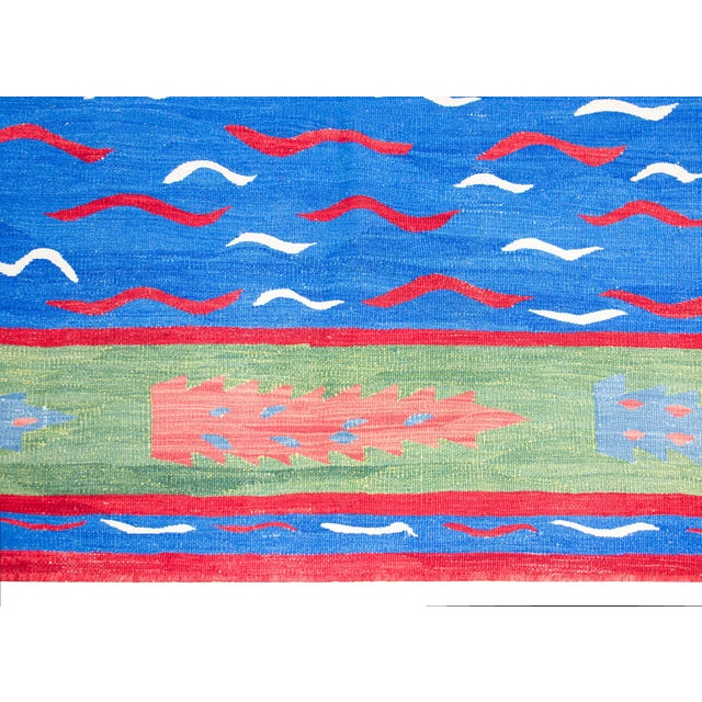 Vintage Turkish Kilim Rug For Sale - Image 9 of 15