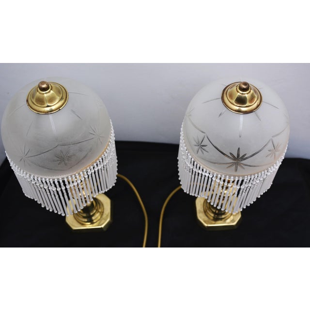 Victorian Brass Table Lamps, 1870, Set of 2 For Sale - Image 12 of 15