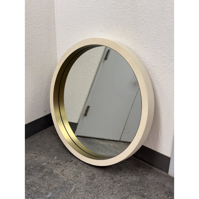 Hollywood Regency Restoration Hardware Shagreen Mirror For Sale - Image 3 of 12