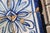 18th Century Portuguese Set of Four Tiles Blue & White Floral Geometric Panel Antique Hand Painted For Sale - Image 4 of 10
