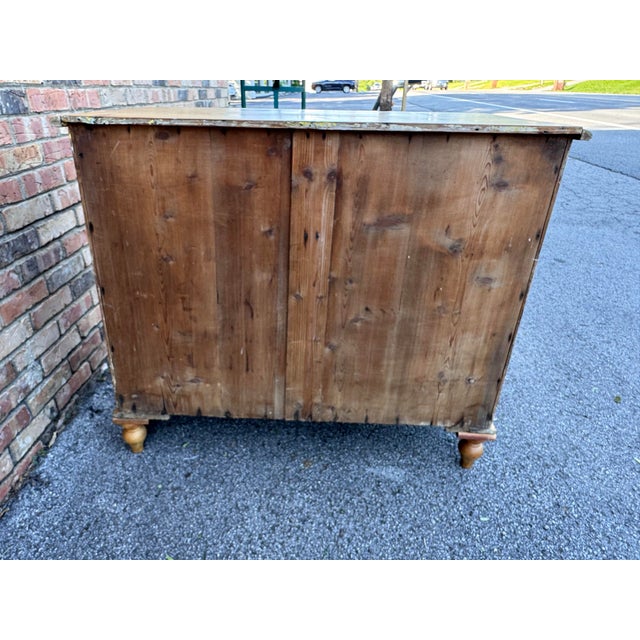 Wood 19th Century Pine Chest of Drawers For Sale - Image 7 of 7