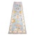 21st Century Turkish Oushak Wool 2x9 Gold, Light Blue & Ivory Handmade Runner Rug #1144117 For Sale