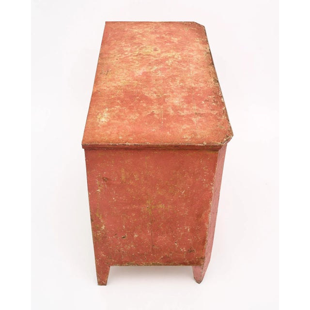 Salmon Painted Italian Chests, Circa 1910 For Sale - Image 9 of 9
