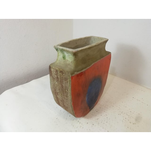 Mid-Century Modern Vintage Ceramic Vase by Guido Gambone, Italy, 1950s For Sale - Image 3 of 9