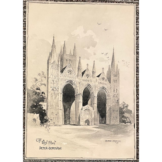 Late 19th Century 1897 Peterborough Cathedral by Burke Downing For Sale - Image 5 of 6