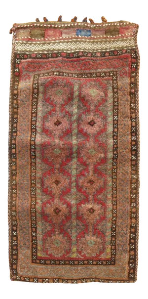 Antique Balouch Tribal Mat, 1'6'' X 3'