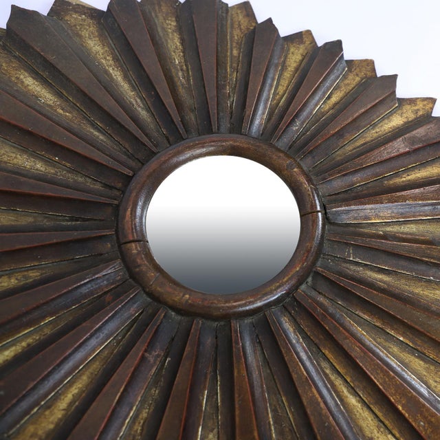 19th Century Big Size Gold Leaf Sunburst Mirror For Sale - Image 15 of 17