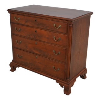 Louis Irion Bench Made Chippendale Walnut Chest For Sale