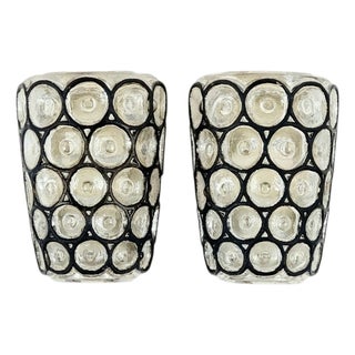 Mid-Century Modern Glass Sconces from Limburg, Germany, 1960s, Set of 2 For Sale