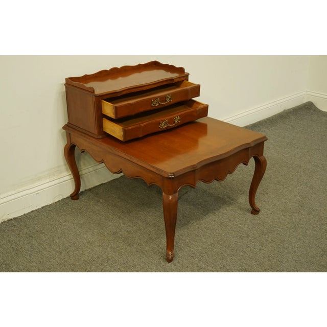 Colonial Manufacturing Colonial Style Solid Cherry 24x30" Accent Step End Table 331-31 For Sale In Kansas City - Image 6 of 13