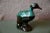 Vitrine decoration object, this duck is made of sandstone. It is nicely enamelled, a black background enhanced with...