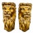Early 20th Century Carved Wood Lion Head Wall Brackets- Set of 2 For Sale