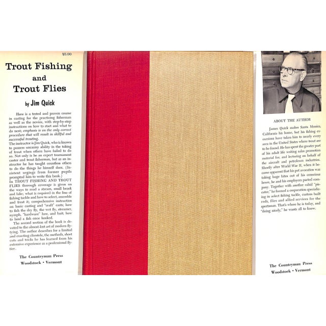 Traditional "Trout Fishing and Trout Flies" 1957 Quick, Jim For Sale - Image 3 of 12