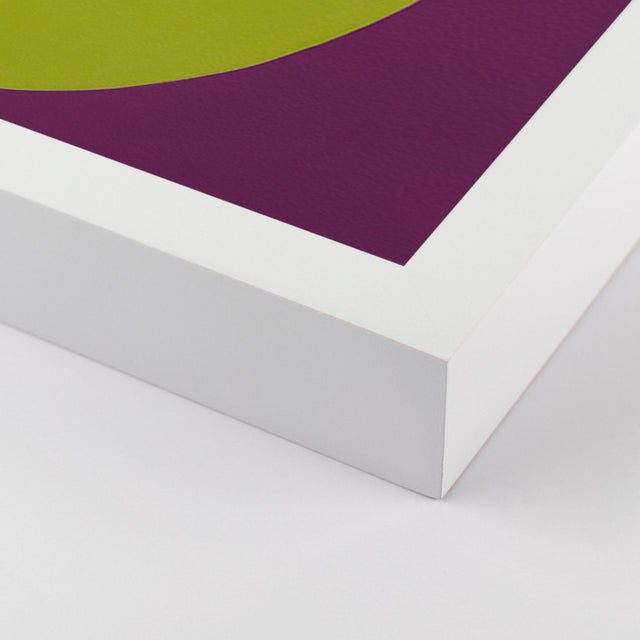 DESCRIPTION: Violet & Green Forever Medium White Framed Print by Stephanie Henderson SPECIFICATIONS: Type: Framed Paper....