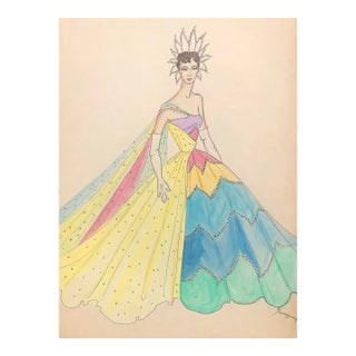 1960s Larry Youngblood Mardi Gras Costume Design For Sale