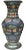 Antique handcrafted and glazed ceramic vase from Fez, Morocco. Featuring an intricate hand-painted Moorish pattern in...