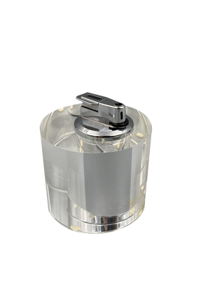 Space Age Table Lighter in Acrylic Glass by Felice Antonio Botta, Italy, 1970s
