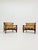 Mid-Century Lounge Chairs and Coffee Table in Leather and Wood by Carl Straub, Germany, 1960s, Set of 3 For Sale - Image 11 of 18