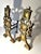 Pair Brass Geometric Andirons For Sale In Los Angeles - Image 6 of 9