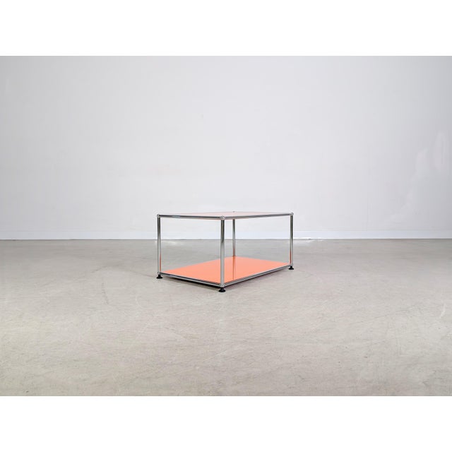 Orange Coffee Table by Fritz Haller forfrom USM Haller For Sale - Image 4 of 11