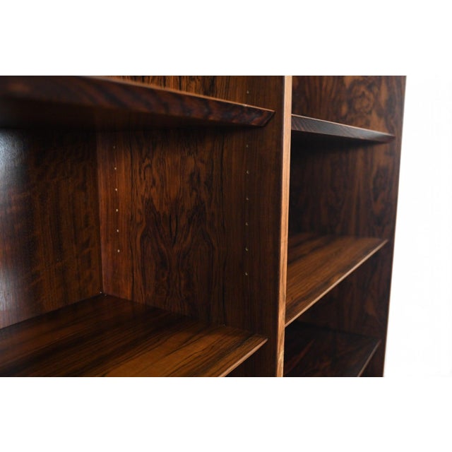 Mid-Century Modern Mid 20th Century Carlo Jensen Double Rosewood Bookcase by Hundevad + Co #2 For Sale - Image 3 of 9