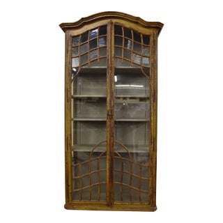 19th Century French Painted Vitrine For Sale