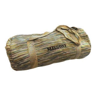 A 1990s Iconic Multicolored Tones Bowling Duffel Bag by Missoni For Sale