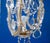 Small Vintage Crystal and Glass Chandelier, 1950s For Sale - Image 3 of 12
