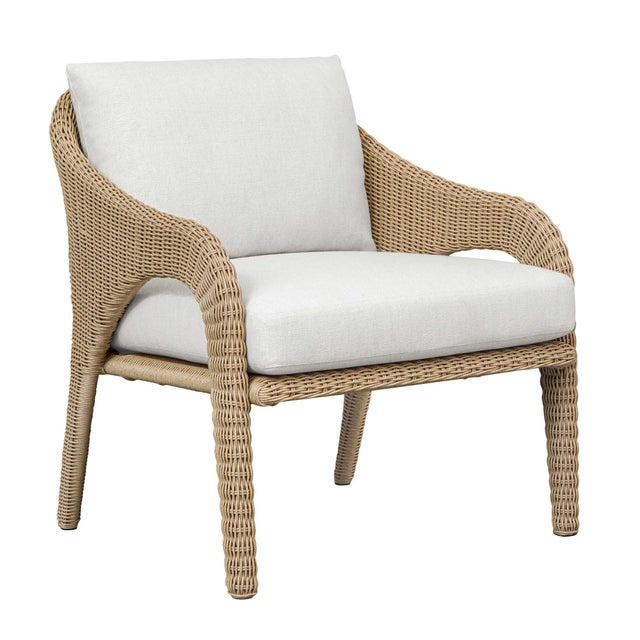 Kavali Outdoor Wicker Lounge Chair For Sale - Image 11 of 15