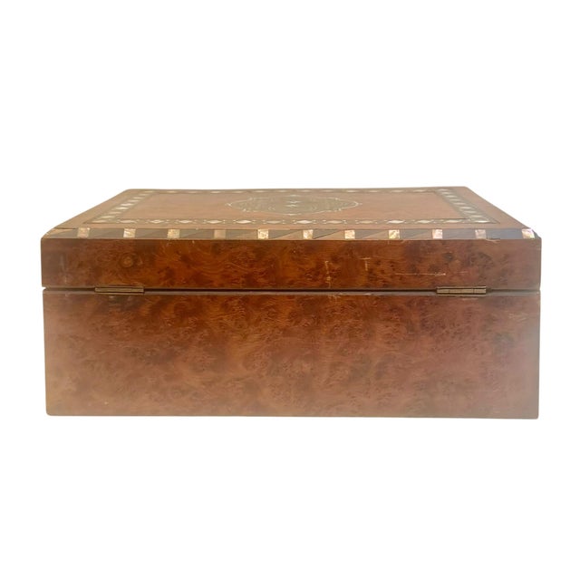Late 19th Century French Napoleon III Inlaid Walnut Box For Sale - Image 9 of 9