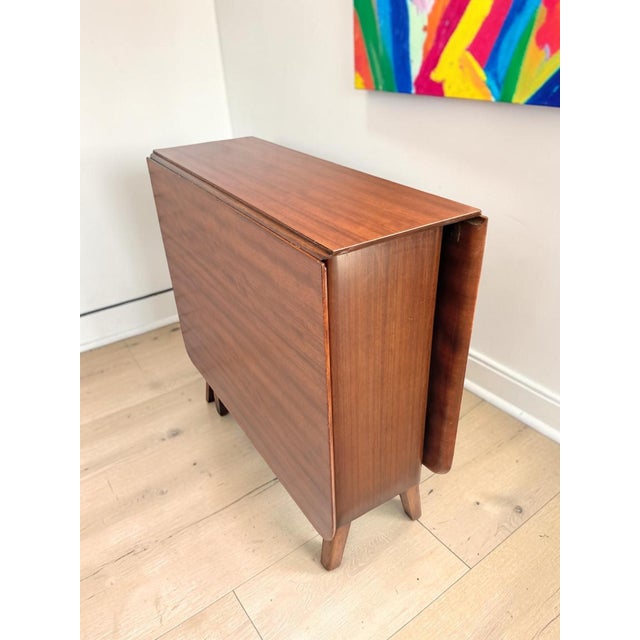 Wood Mid-Century Teak Gate Leg Dining Table Drop Leaf in the style of G Plan, 1970s For Sale - Image 7 of 18