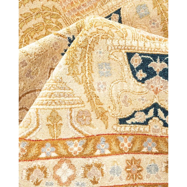 Textile Mogul, One-of-a-Kind Hand-Knotted Area Rug in Ivory, 10' 2" x 14' 5" For Sale - Image 7 of 8