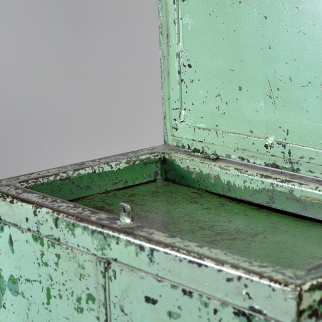 Vintage Industrial Iron Cabinet, 1970s For Sale - Image 9 of 13