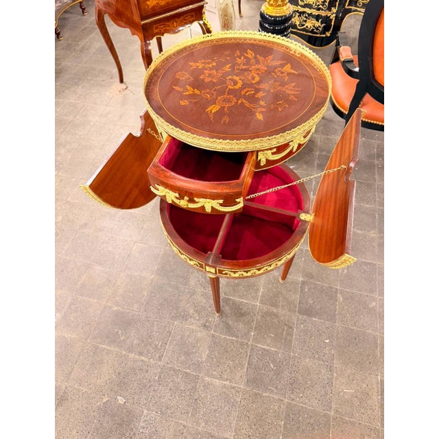 Wood Vintage Two-Tier Mahogany Dessert Trolley on Casters For Sale - Image 7 of 10