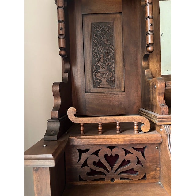 Antique Needhan Victorian High Back Parlor Pump Organ For Sale - Image 14 of 15