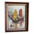 1960s Mid-Century Bamboo Framed Nautical Chinoiserie Painting For Sale