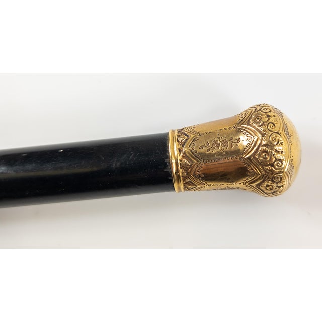 Gold 19th Century Gold Filled Cane or Walkingstick Attributed to General Joseph Bradford Carr For Sale - Image 8 of 14