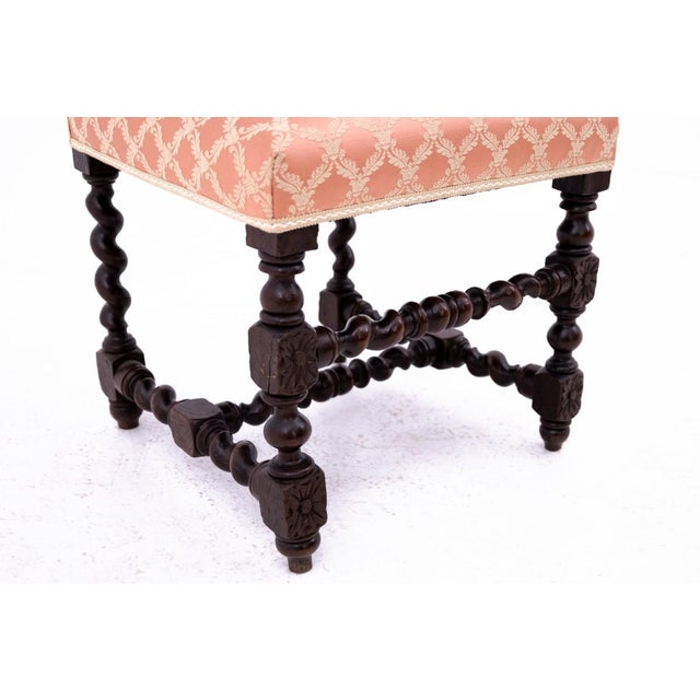 Antique German Table with Chairs, 1870, Set of 5 For Sale - Image 10 of 18