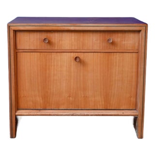 Vintage Bedside Table in Two-Tone Wood, 1950s For Sale