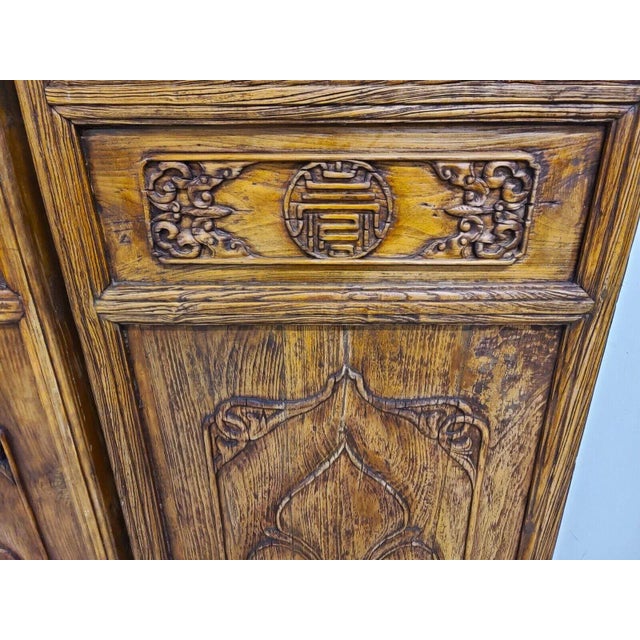 Antique Chinese Temple Doors Panels 20th Century - Set of 4 For Sale - Image 4 of 13