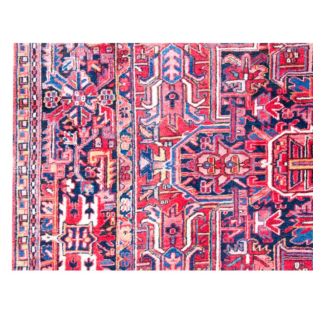 Mid 20th Century Persian Heriz Rug For Sale - Image 13 of 16