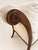 Wood Vintage Walnut Klismos Chaise Lounge in Textured Cream Upholstery For Sale - Image 7 of 8