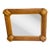 Impressive Coastal Grasscloth Safari Mirror With Leopard For Sale